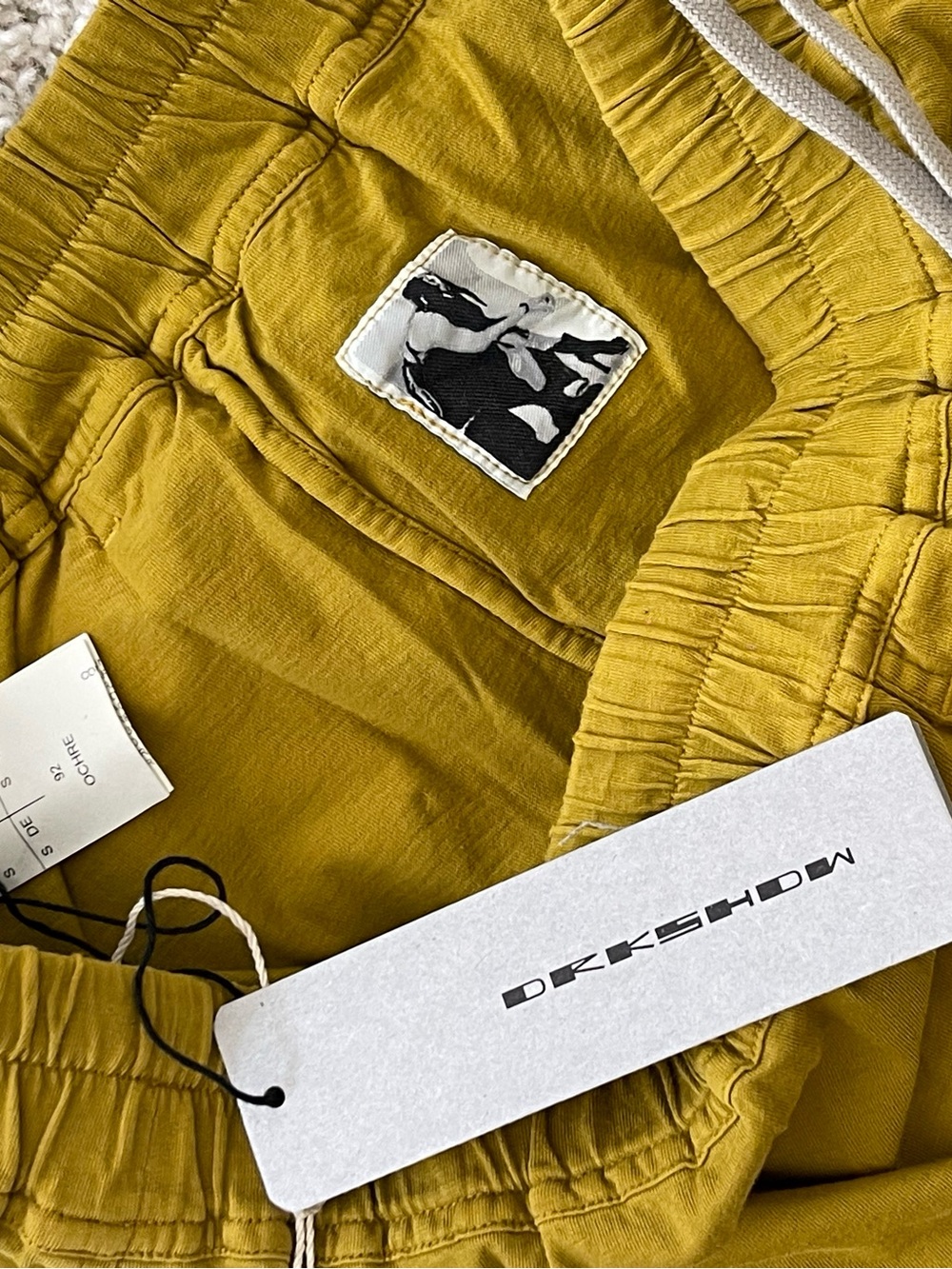 Rick Owens Mustard Phleg Boxer Shorts - Picture 6 of 6